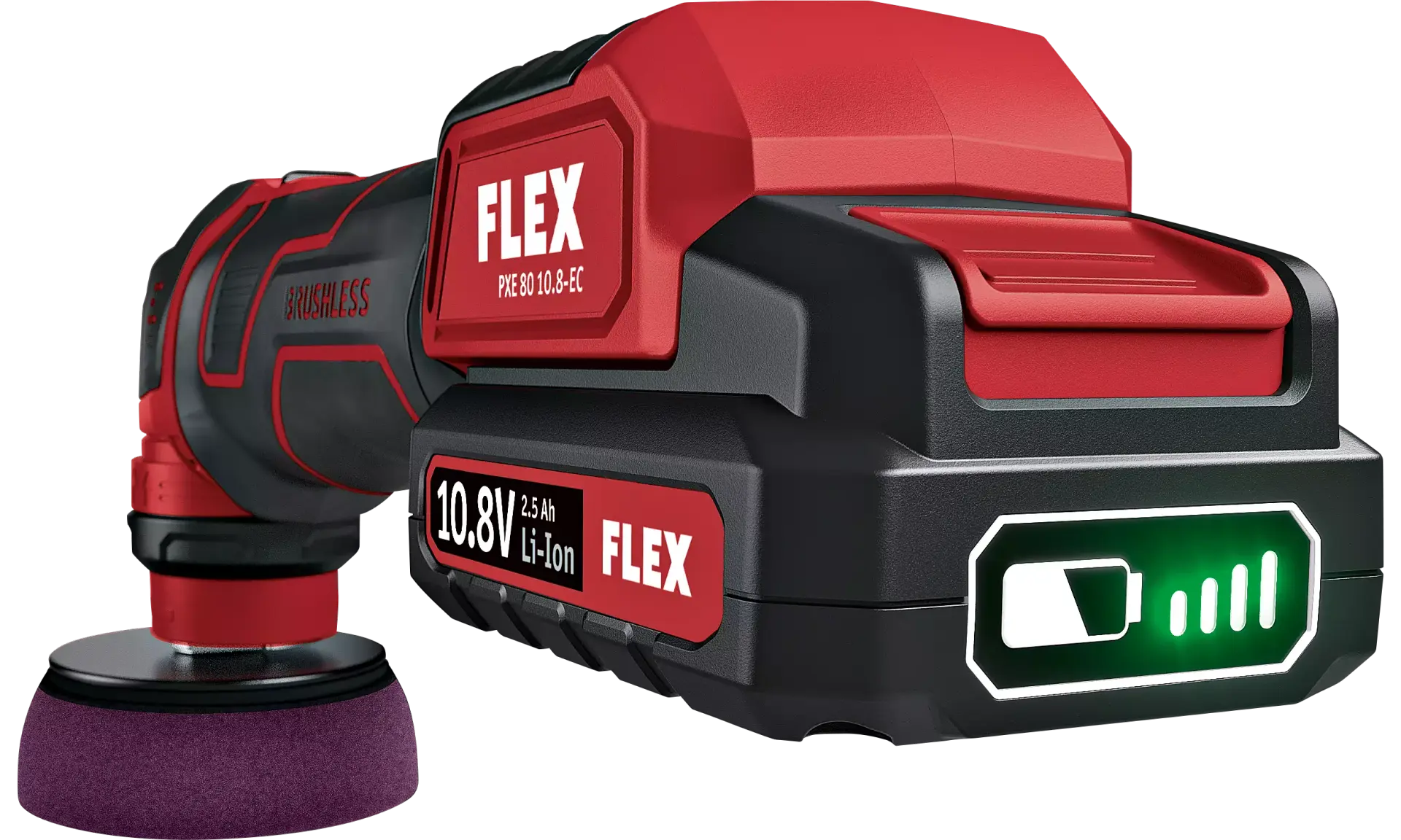Flex Cordless Nano Polisher PXE 80 10.8-EC/2.5 Set