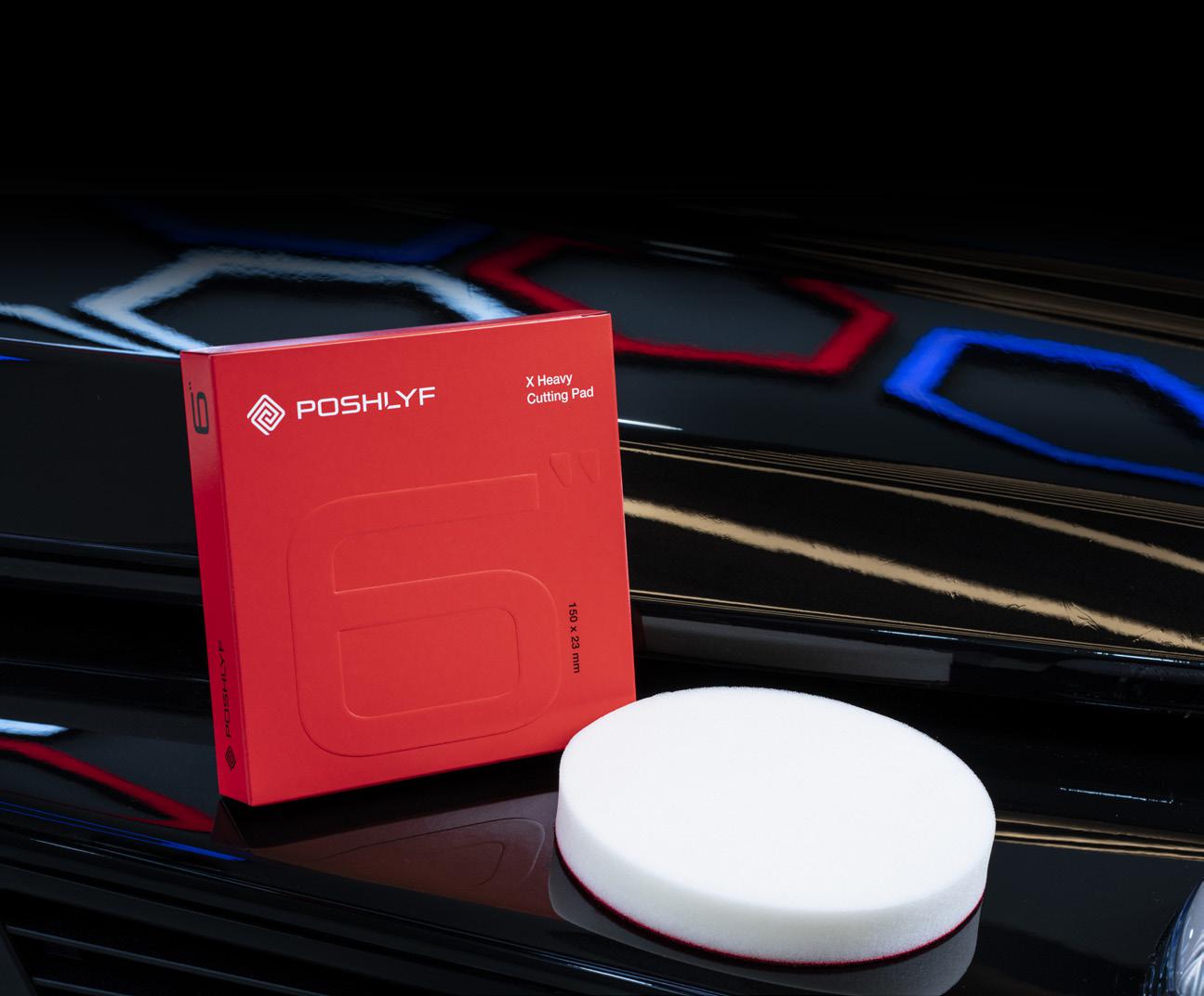 Poshlyf Hard White Foam Cutting Pad 6"